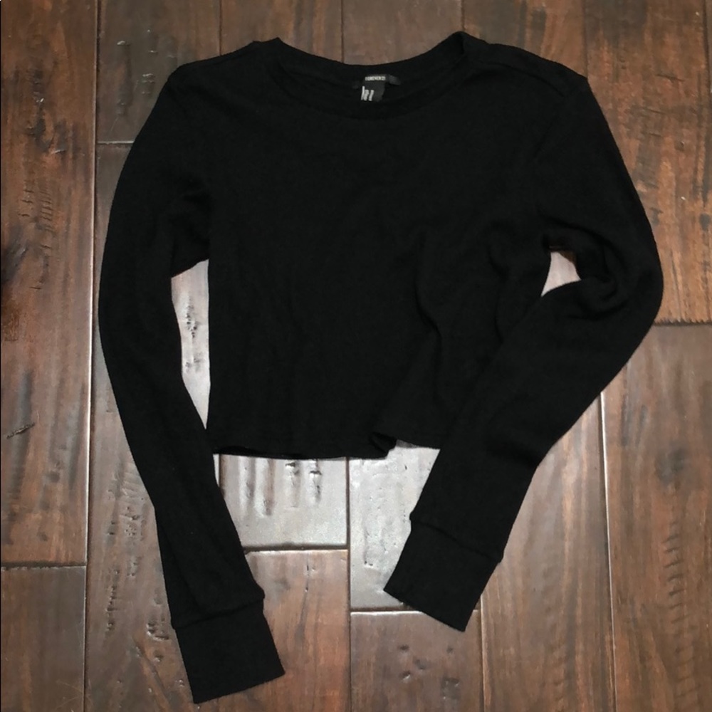 Forever 21 long sleeve crop top